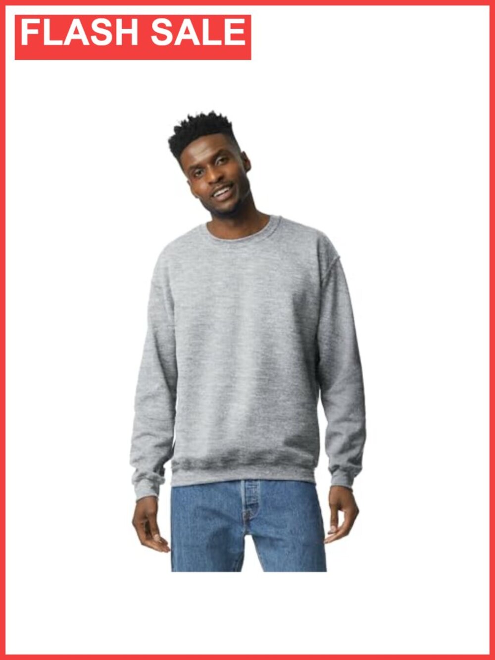Fleece Crewneck Sweatshirt Pullover Classic Fit Cozy Soft Long Sleeve